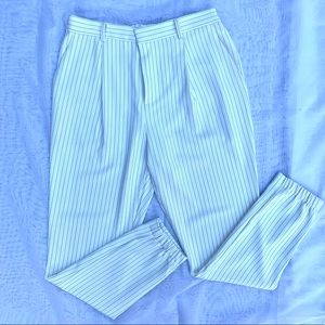 Uniqlo white stripe pants